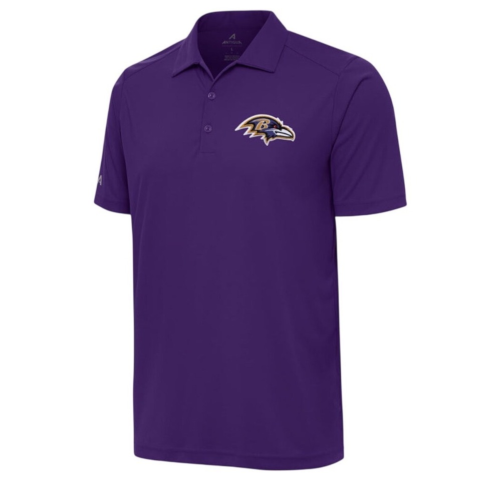 Fanatics Baltimore Ravens Mens 3XL Purple Performance Polo Shirt NFL Football